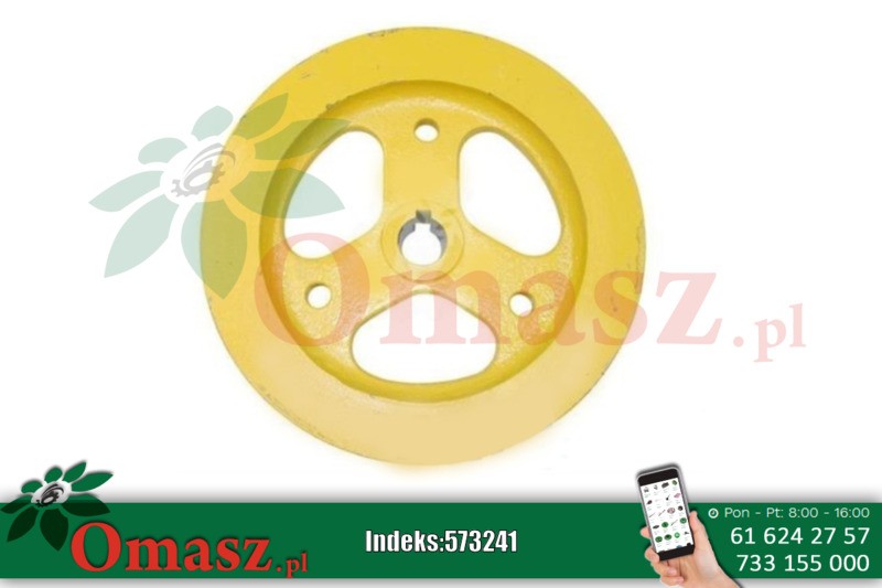 Koło pasowe napędu kosy na klin New Holland 80375031