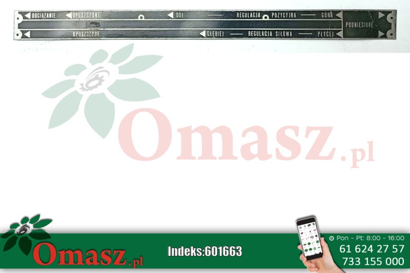 Tabliczka tuleji nośnej rozdzielacza Archimedes Ursus C-360 50582720