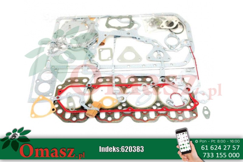 Komplet zestaw uszczelek silnika 4 cyl. John Deere RE38558