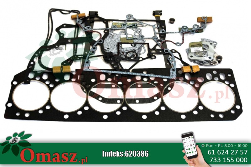 Komplet zestaw uszczelek silnika 6 cyl. John Deere RE501456