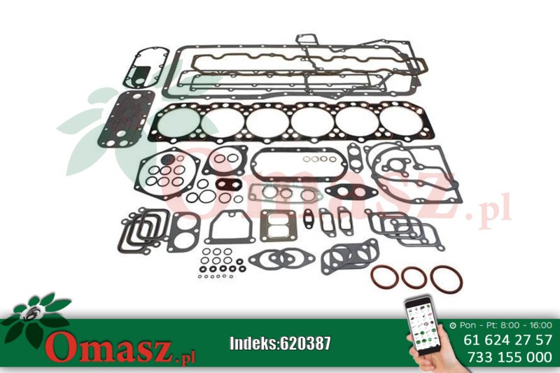 Komplet zestaw uszczelek silnika 6 cyl. John Deere RE506220
