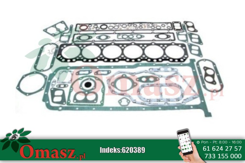 Komplet zestaw uszczelek silnika 6 cyl. John Deere AR63269