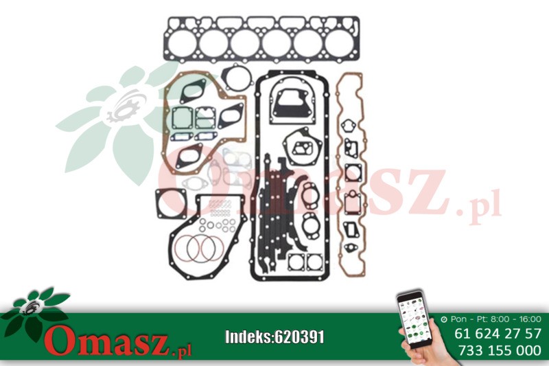Komplet zestaw uszczelek silnika 6 cyl. John Deere AR53626