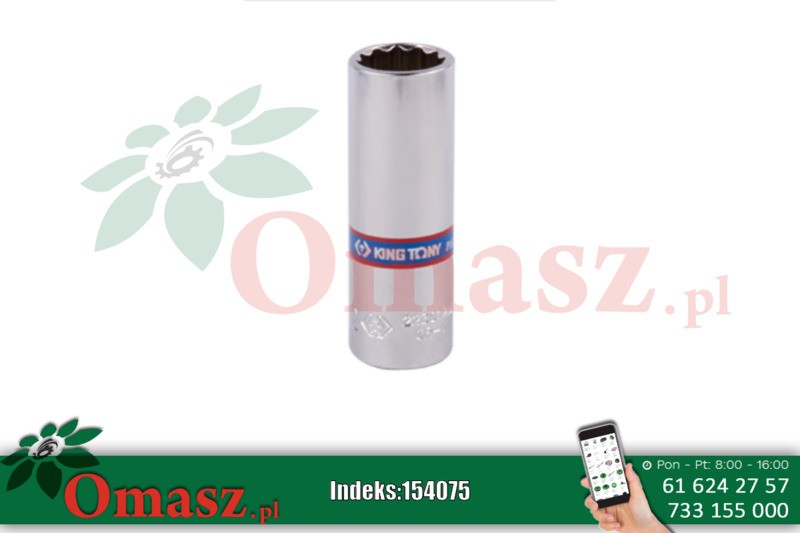 Nasadka długa 1/4'' 9mm x 50mm 12-kątna King Tony 223009M