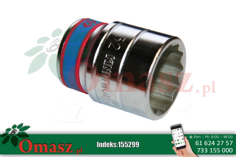 Nasadka krótka 3/4'' 32mm x 56mm 12-kątna King Tony 633032M