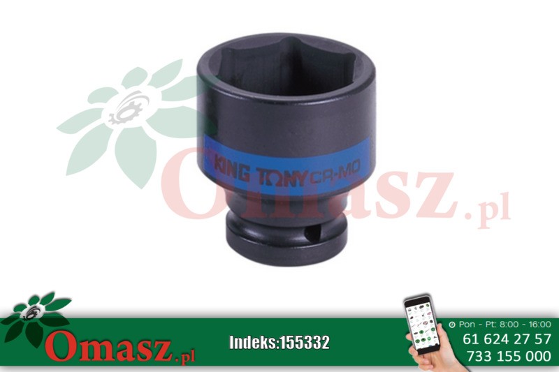 Nasadka krótka udarowa 3/4' 22mm x 50mm 6-kątna KING TONY 653522M