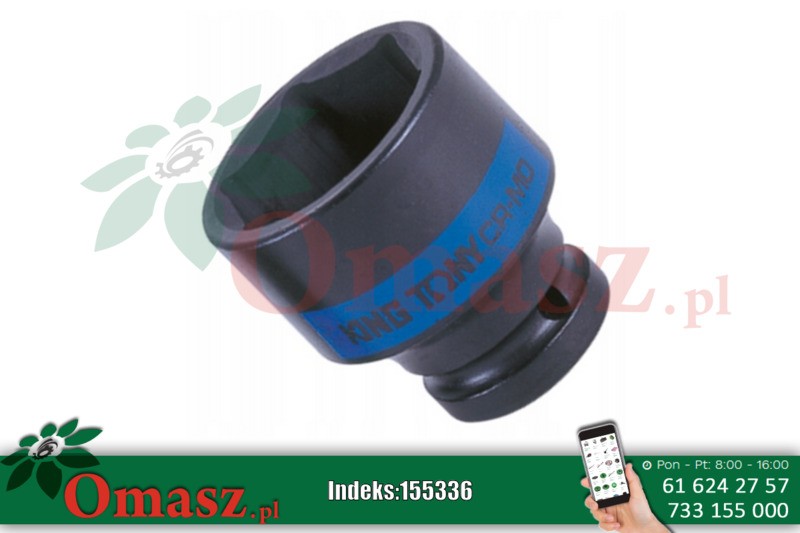 Nasadka krótka udarowa 1/2' 16mm x 38mm, 6-kąt KING TONY 453516M
