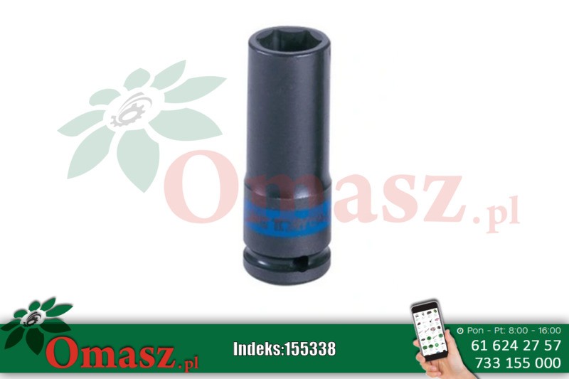 Nasadka udarowa długa 12mm x 80mm 1/2' sześciokątna King Tony 443512M