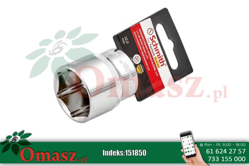 Klucz nasadowy sześciokątny 1/2' 21mm Schmith NS-12-21
