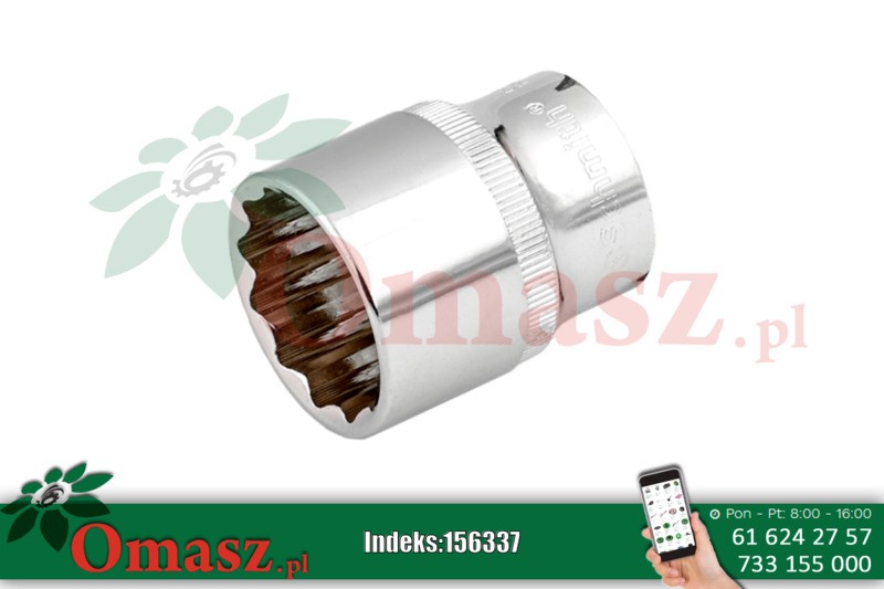 Klucz nasadowy 12-kątny krótki 1/2' 22mm NS-BZ-12-12-22 SCHMITH bez.zaw.
