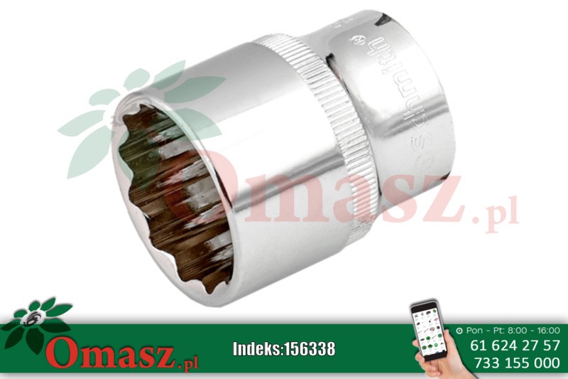 Klucz nasadowy 12-kątny krótki 1/2' 24 NS-BZ-12-12-24 SCHMITH