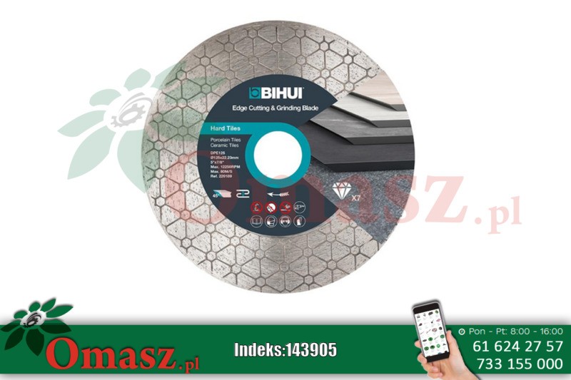 T.c.diament.125mm BIH do szlifowania krawędzi