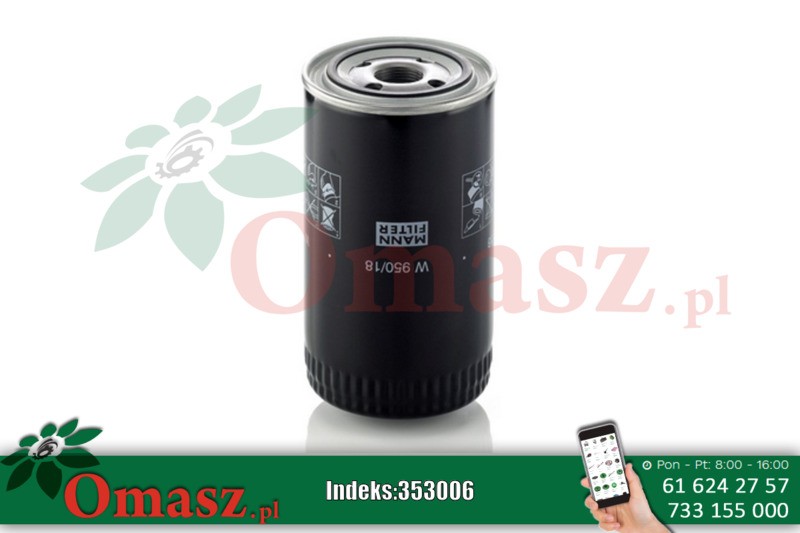Filtr oleju Mann W950/18