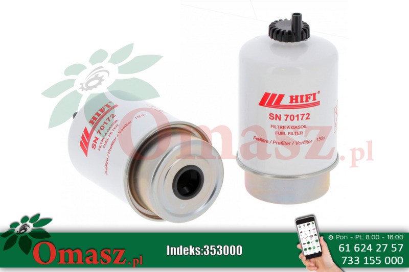 Filtr p.zatrzaskowy Case niski