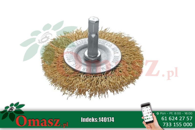 Szczotka tarczowa 65 z bolcem