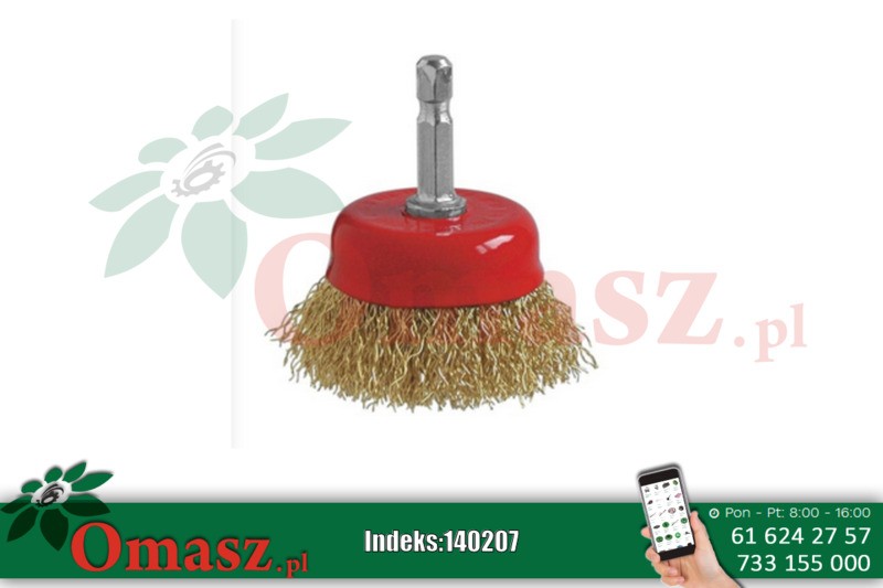 Szczotka doczołowa 75 bolec