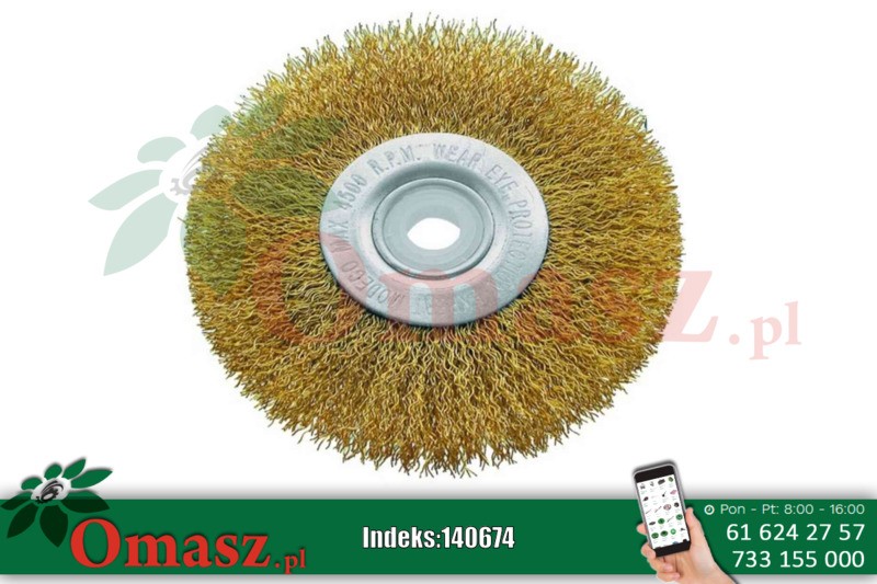 Szczotka tarczowa 115 otw.*22