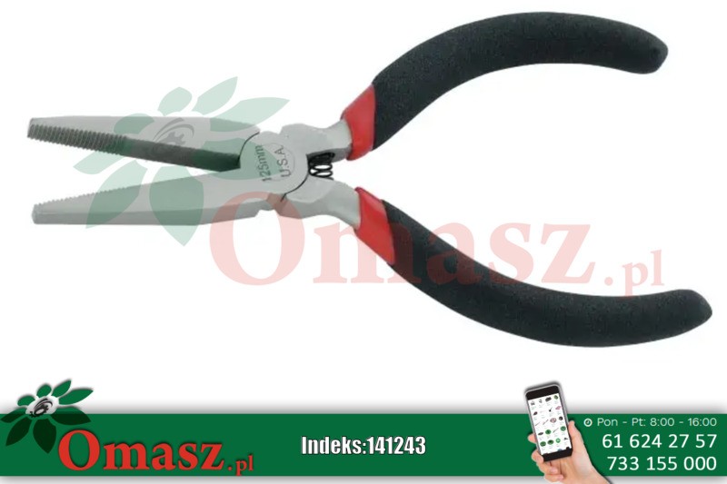 Szczypce elektr.płaskie 125mm