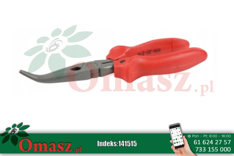 Szczypce telef. wygięte 180mm