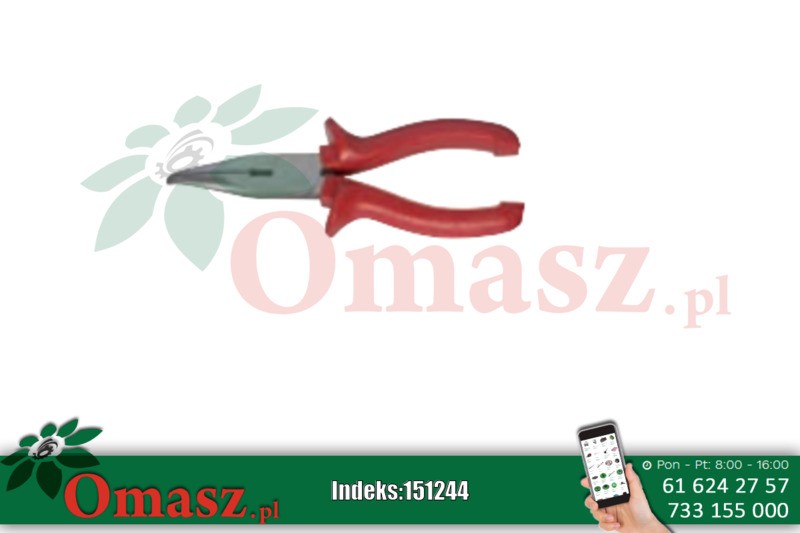 Szczypce telef. wygięte 160mm Eco Line