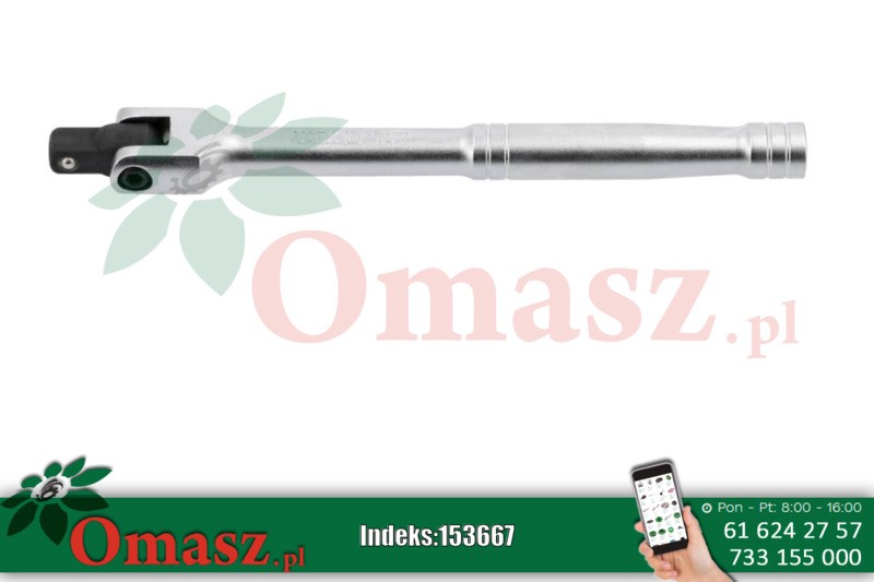 Pokrętło z przegubem 3/8'' 215mm Yato