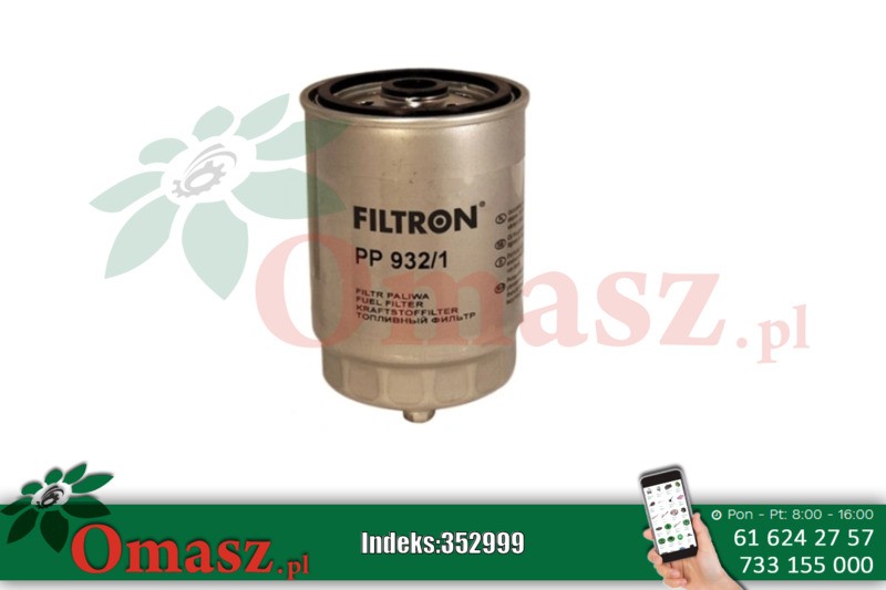 Filtr p. 16x1,5 niski