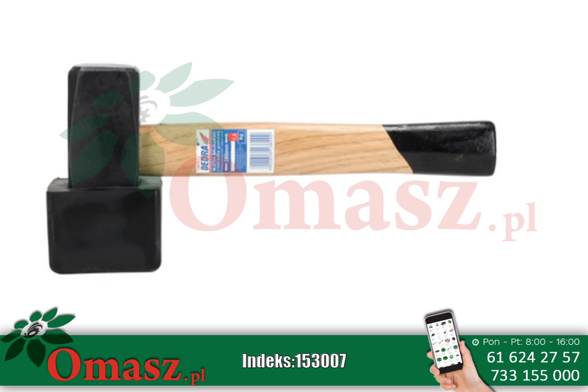 Młotek brukars.1500g - gumowy