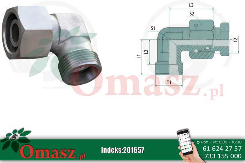 Kolanko hydr. AB 18/18 kute