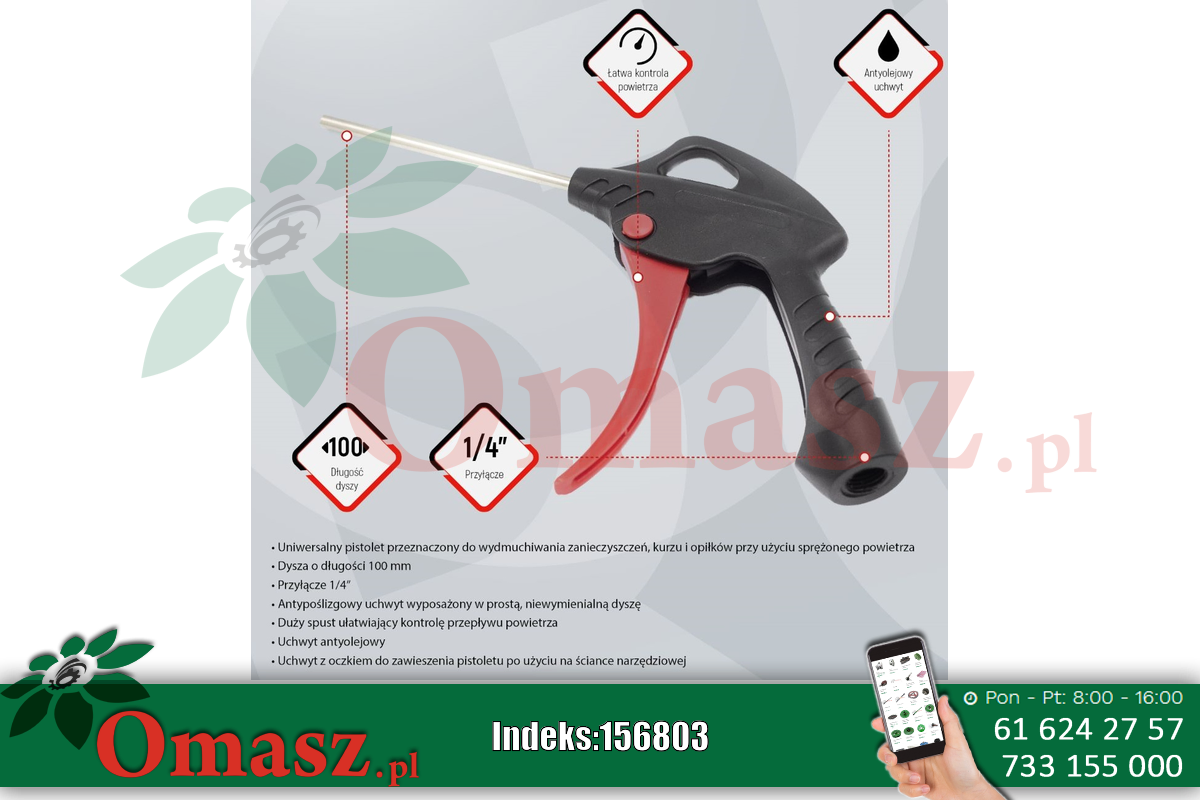 Pistolet do przedmuchiwania 100mm Sata GR55014