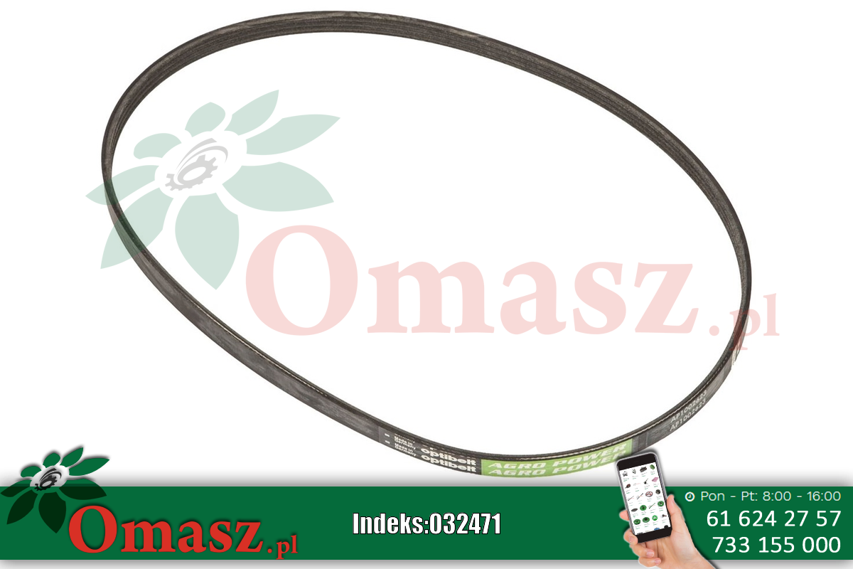 Pasek rowkow. 8PK 2780 Becker