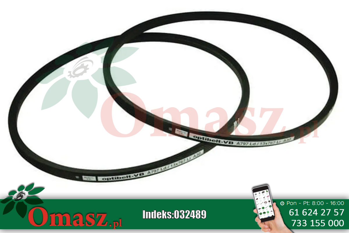 Pas klinowy Optibelt, B26 1/2' 17x670