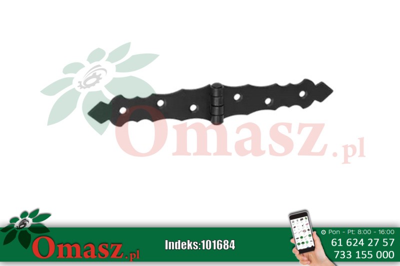 Zawias bramkowy 200*34*2