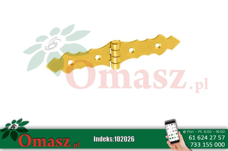 Zawias bramkowy 150*34*2,0 ozdobny