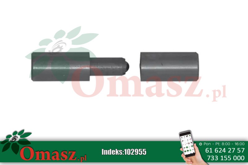 Zawias toczony 20*80 z kulką ZTK