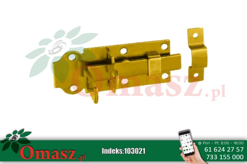 Zasuwa drzwi z ryglem 100*45*5