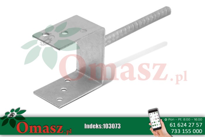 Wspornik słupa PL 160 do zabetonowania Wspornik słupa PL 160 do zabetonowania