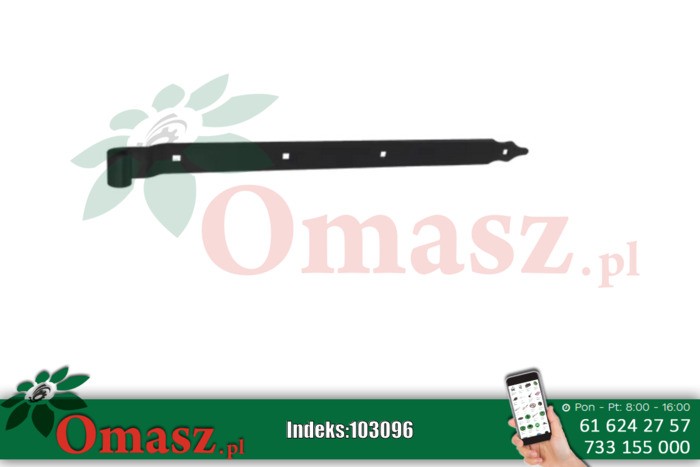Zawias pasowy 600x40 16mm Zawias pasowy 600x40 16mm