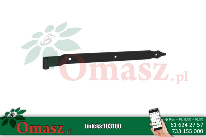 Zawias pasowy 400x30