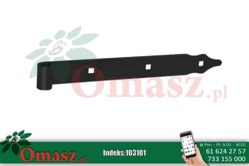 Zawias pasowy 300x35