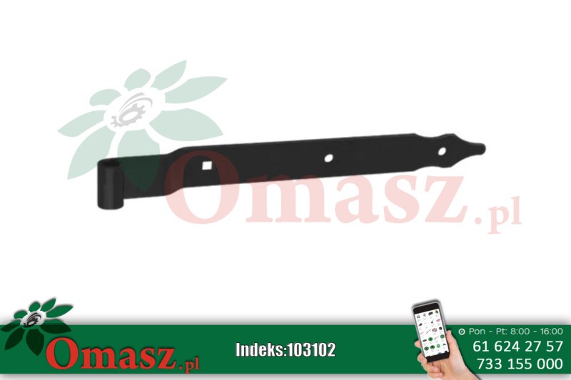 Zawias pasowy 300x30