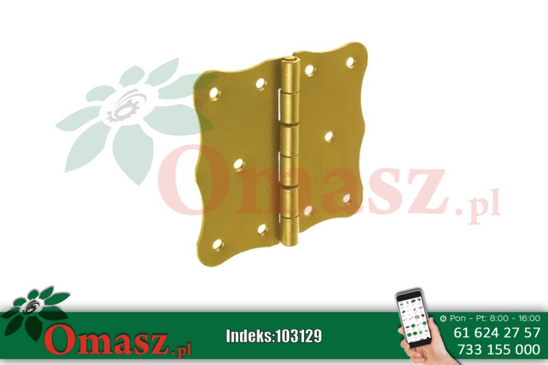Zawias budowlany zdobiony 100ZO