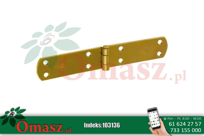 Zawias francuski 200*33*2,5