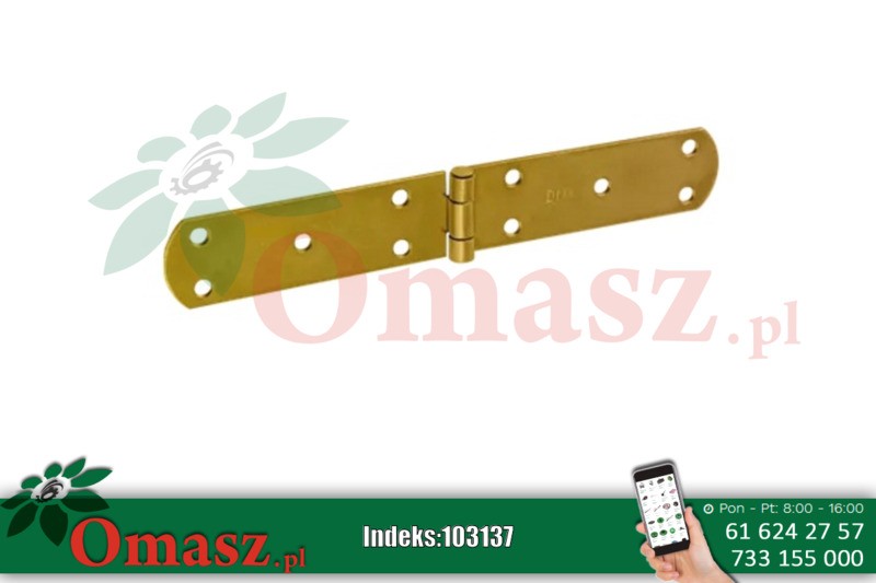 Zawias francuski 250*38*2,5