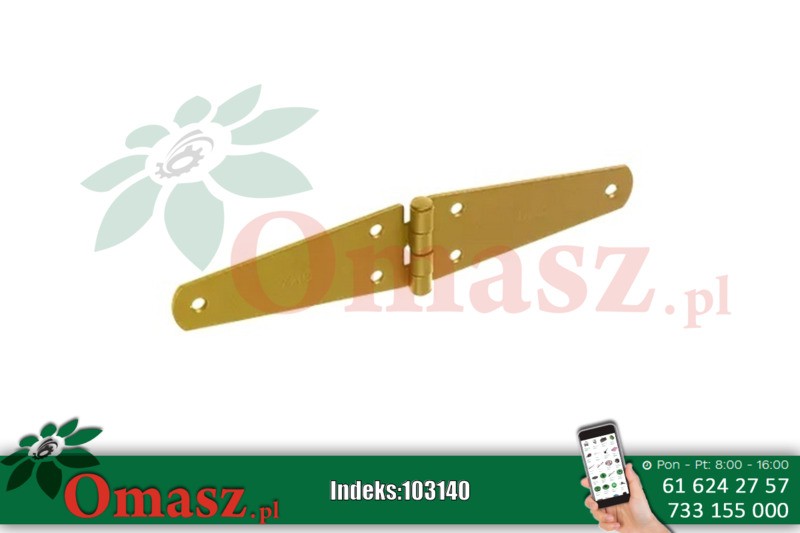 Zawias trójkątny 250*45*2