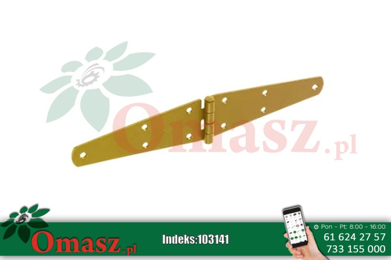 Zawias trójkątny 200*40*2