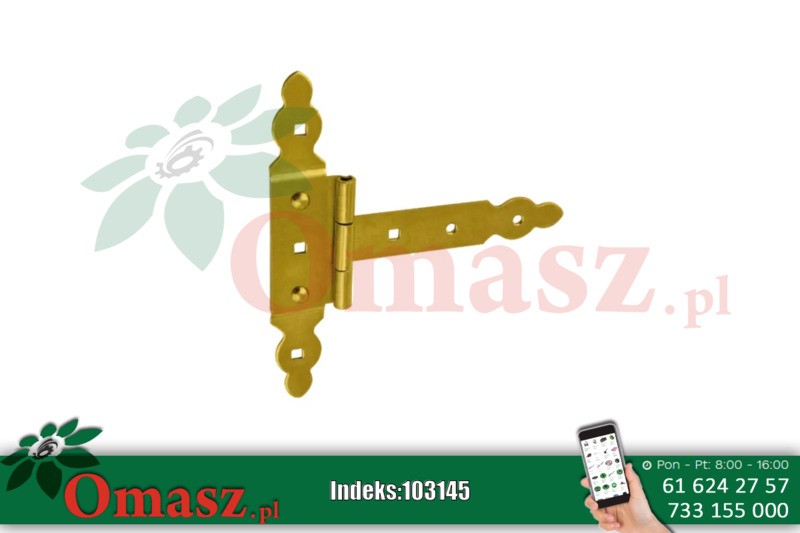 Zawias bramkowy 150*60*215*2,5 ozdobny