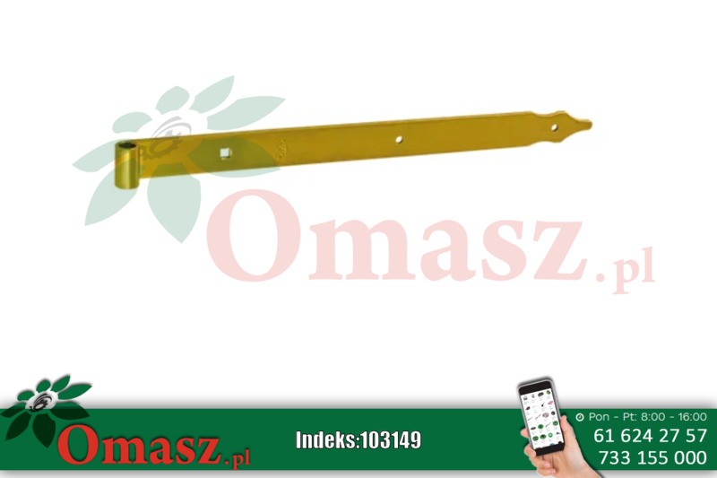 Zawias pasowy 400x30