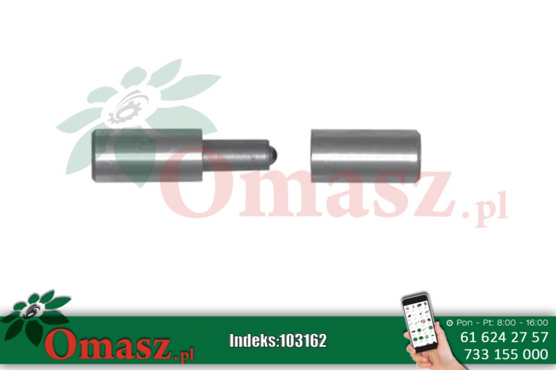 Zawias toczony 16*65 z kulką