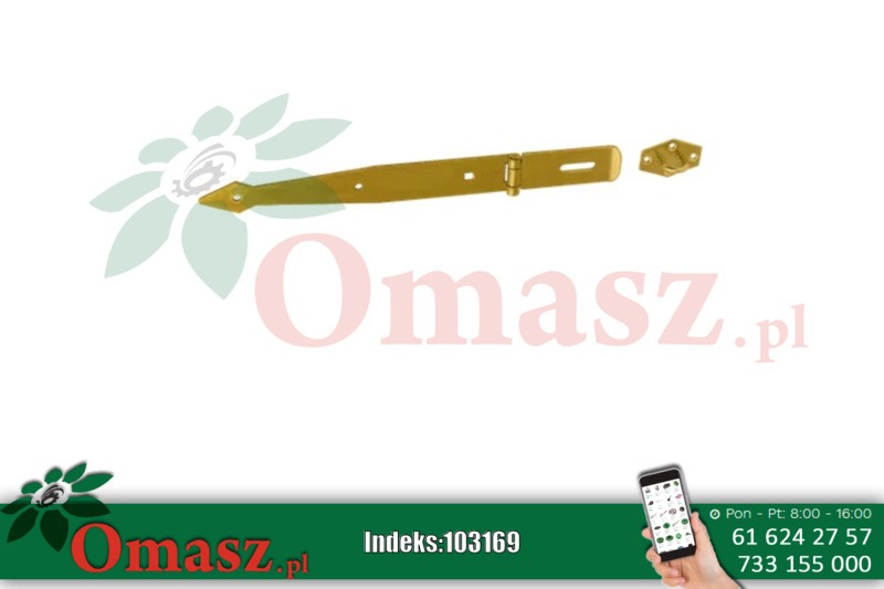 Zawias bramkowy 250x95x35x2,5