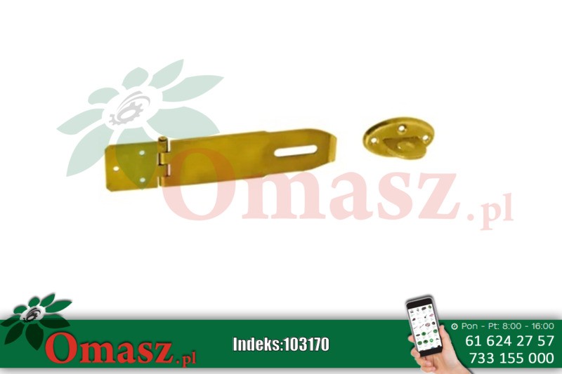 Zawias z zamknięciem kryty 130x50x45x2,0